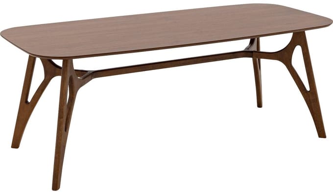 Goossens Trani Eettafel - Hout - 200 x 75 x 90 cm - Rechthoek - noten