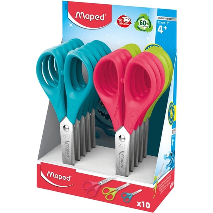 Quantore linkshandige schaar - Essentials 13cm met afgeronde punten