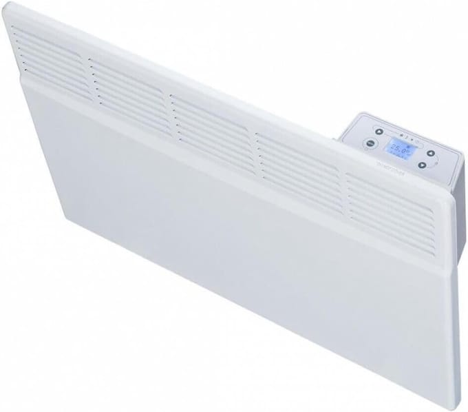 Wandconvector - Elektrische radiator - Extra verwarming - Instelbare temperatuur - 500W 45cm Hoog - Alpinewit