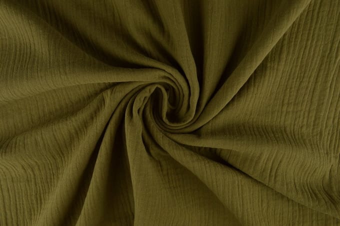 10 meter double gauze - Taupe - 100% katoen