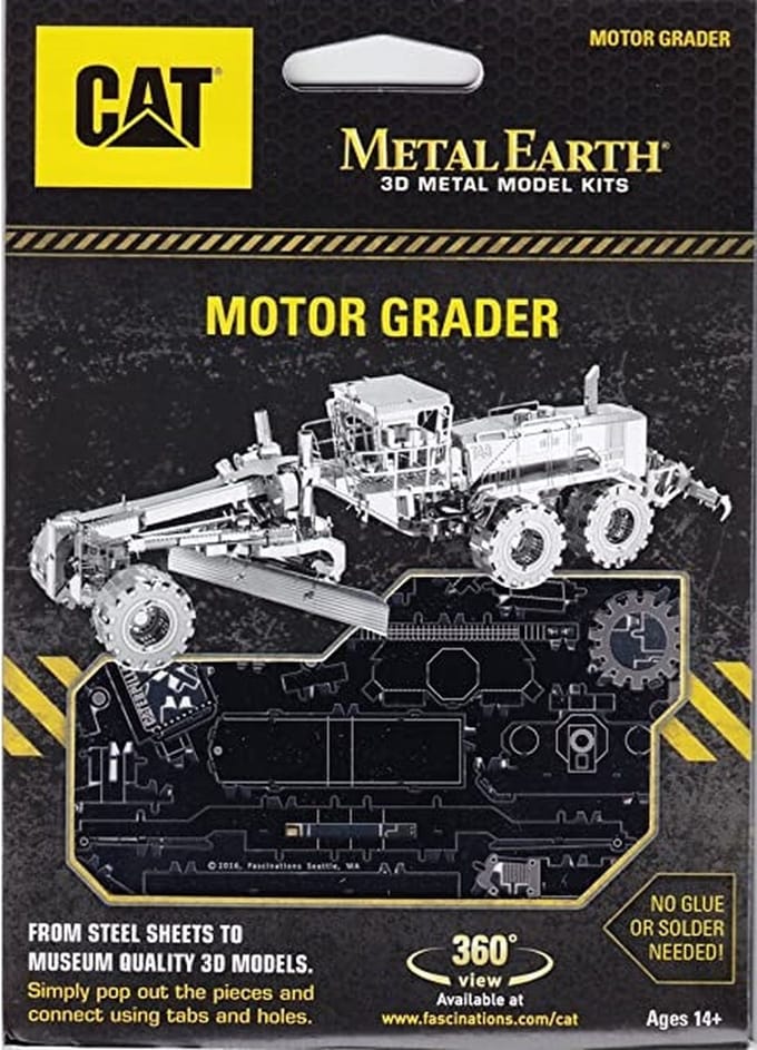 Metal Earth Modelbouw 3D Motor Grader CAT - Metaal