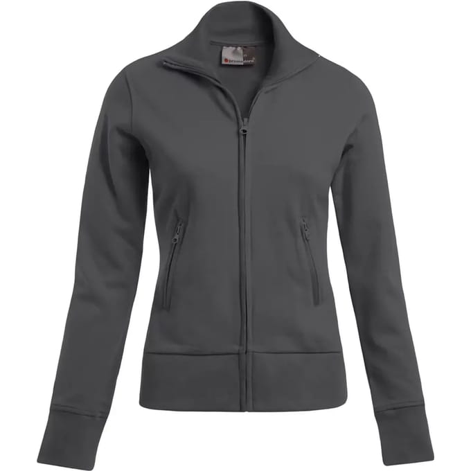 Dames sweatshirt met hoge kraag en rits Promodoro