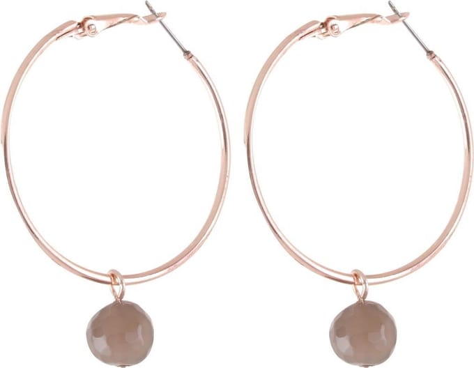 Behave - Oorbellen - Oorringen met natuursteen - elegante boho look