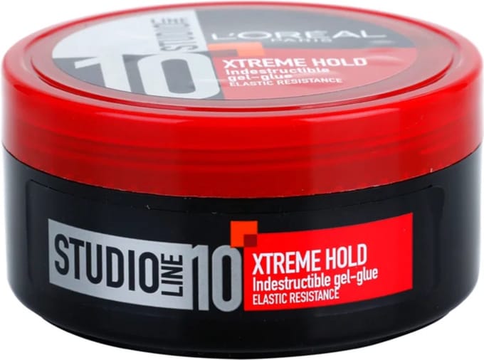 1 Doos van 6 potten Loreal Paris Studio Line Xtreme Hold Indestructible Gel-Glue Factor 10 Elastic Resistance 150ml