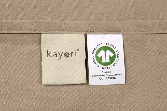 Kayori Shizu - Kussensloop -60x70-2 Stuks -Taupe - Katoen-Perkal