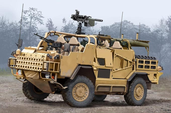 HobbyBoss Modelbouwpakket Militaire voertuigen - 84520 Jackal 1 High Mobility Weapon Platform Plastic - 1:35 - Modelbouw