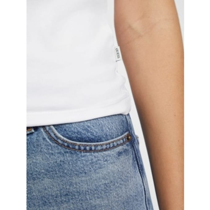 Slim T-shirt met bedrukt logo voor dames Guess