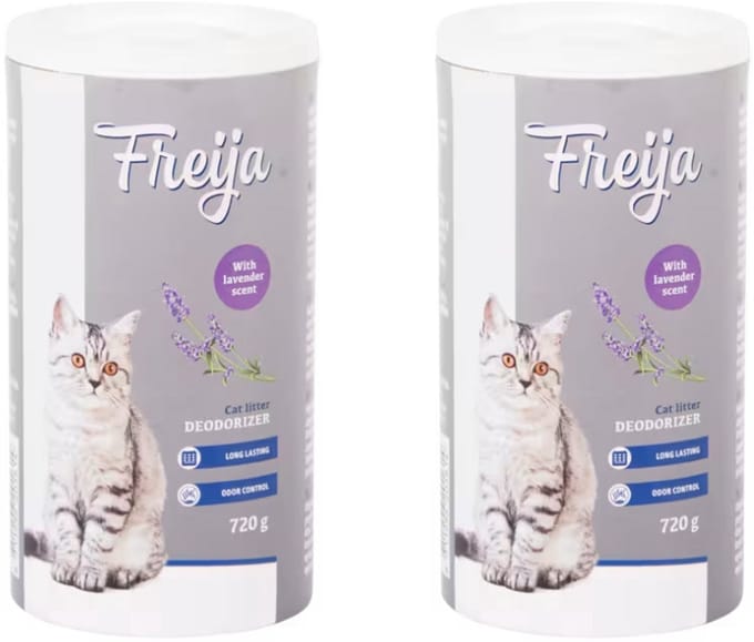 2x Freija kattenbak geurverwijderaar