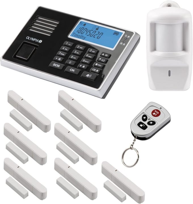 Draadloos Alarmsysteem met GSM en 9 Sensoren Compleet