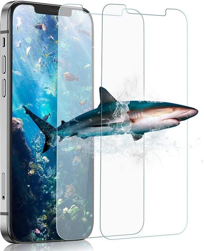 2x Screenprotector Geschikt voor: iPhone 12 Mini Screen Protector [2-Pack] Tempered Glas Screenprotector