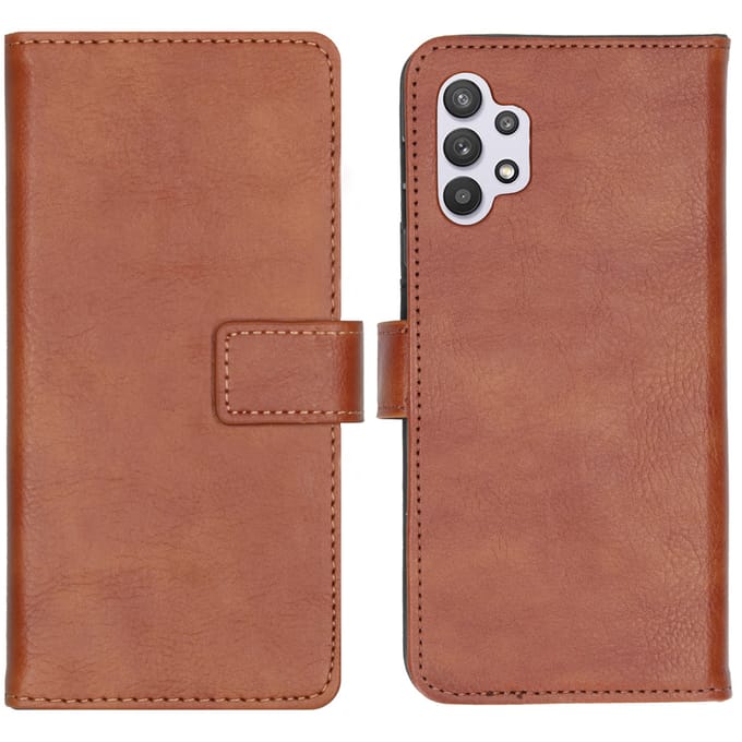 imoshion Hoesje - Geschikt voor Samsung Galaxy A32 (5G) - Luxe Bookcase - Bruin