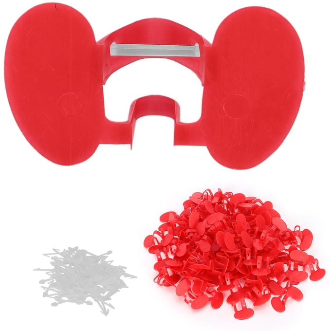 100 stuks Chicken Peeper Anti-Pecking Kipbril met Oogembolieën voor Kleine Kippen Type 2 red