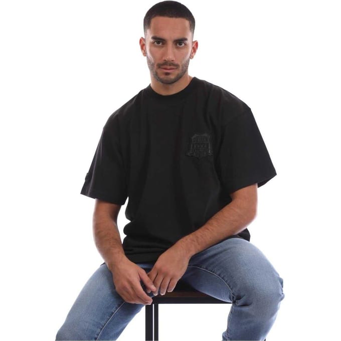 Avirex Heren Beam Logo in reliëf T-Shirt (Zwart)