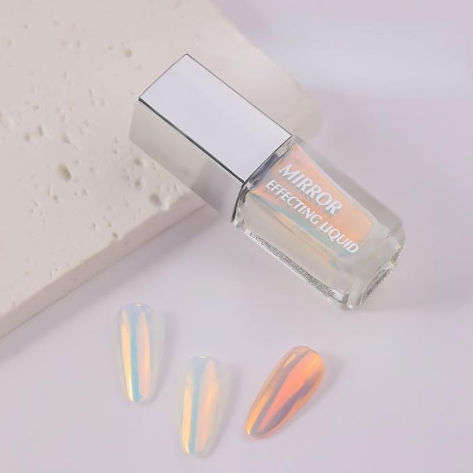 Vernis à ongles magique chromé liquide, poudre aurore, effet miroir métallique, décoration DIY pour Nail Art, 5ml