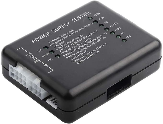 Dailygoody - Power Supply Tester 20/24 Pin - Diagnoseer Computer Voeding Problemen