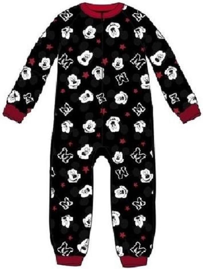 Mickey Mouse onesie - zwart - maat 128 - Disney huispak