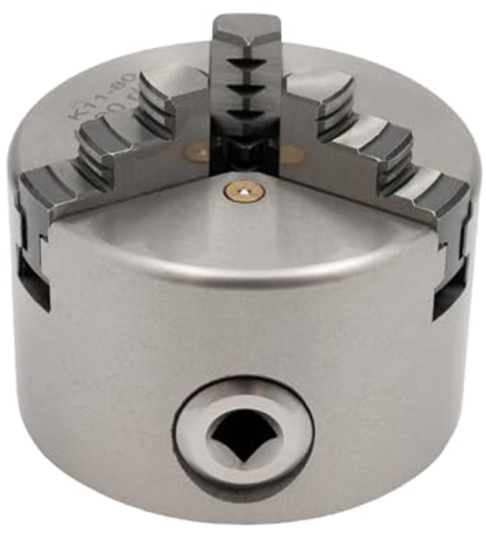 3-bek Chuck voor Draaibank - Hoge Precisie, Diameter 80-125 mm