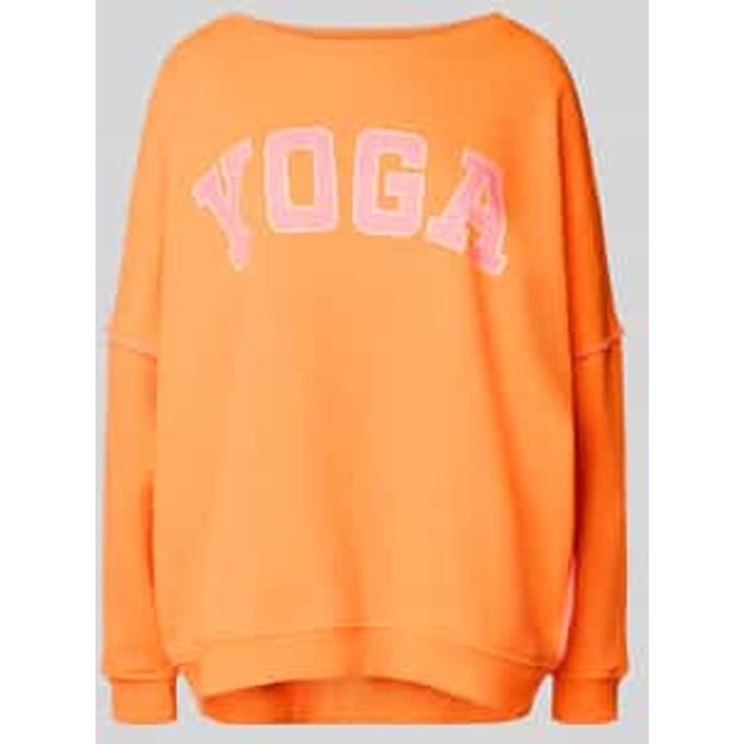 Relaxed fit sweatshirt met ronde hals