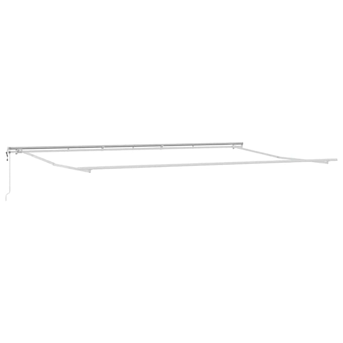 vidaXL - Zonnescherm - Frame - Wit - 600 - × - 300 - cm - Aluminium