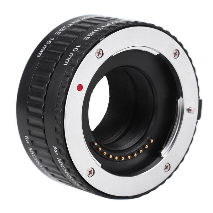 Macro AF Autofocusverlenging DG Tube 10 mm 16 mm Set Ring Metalen houder voor Micro M4/3 Camera Olympus gray
