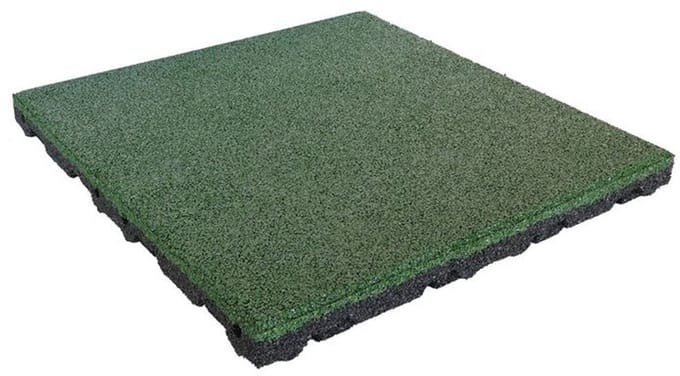 IVOL Rubber tegel 75 mm - 50 x 50 cm - Groen