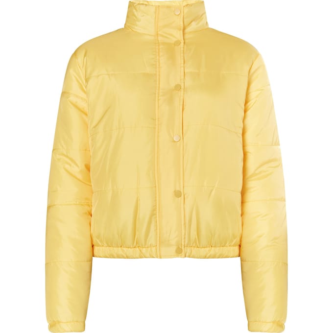 Mymo Licht gewatteerd blousonjack Dames lichtgeel