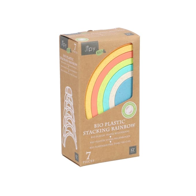 Jipy bioplastic Regenboog Stapelspel
