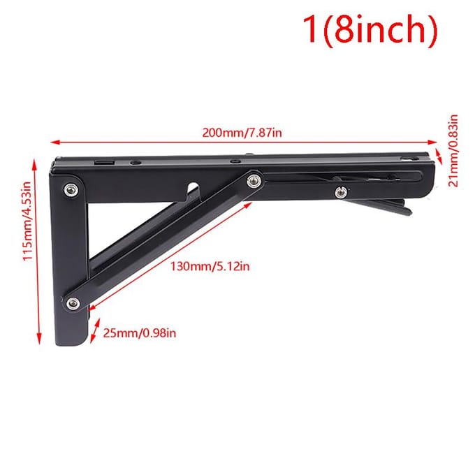 1 pièce Support Pliant pour Table d'Ambulance/Camping-car Étagère Accessoires de Table Pliante pour Camping-car/Caravane Supports d'Étagère Pliants