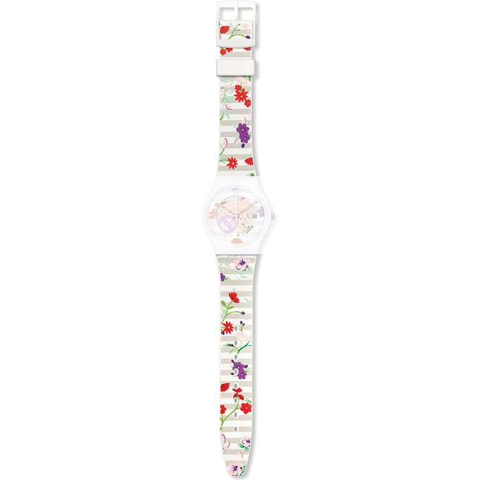 Swatch Plastic - Originals Medium (34mm) /Access/Solar/Musicall/Stop - G/SK/SL/SR/SS/SO28 AGZ290 GZ290 Blossoming Love Horlogeband