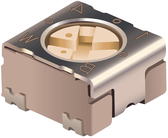 Trimmer Potentiometer - Variabele Weerstand - Elektronische Instelling - SMD Montage - 100k Ohm - null