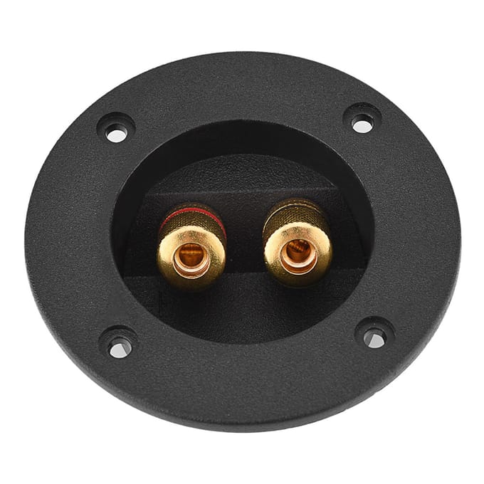 48MM 2 Koperen Bindpaal Terminal Kabelconnector Doos Akoestische Componenten voor HiFi Luidspreker black