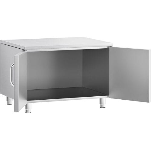 GGM Gastro Edelstahl Unterbau - 800mm - 2 Türen Zilver