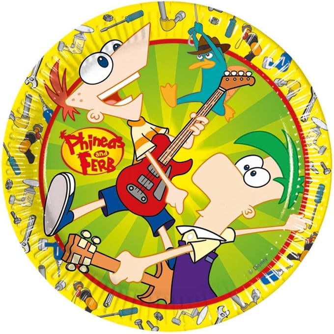 Phineas en Ferb Borden - 10 stuks