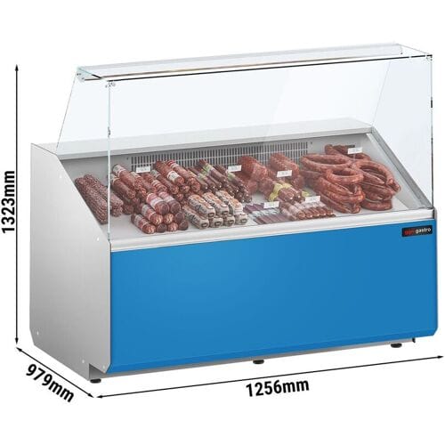 GGM Gastro Kühltheke - 1300mm - Frontblende Hellblau
