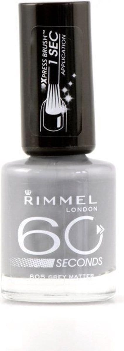 Rimmel London 60 seconds Finish Nagellak - 805 Grey Matter