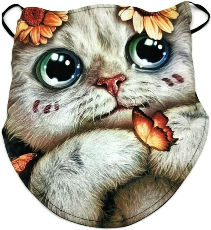 Design Biker sjaals - Biker-sjaal Dreamy Cat