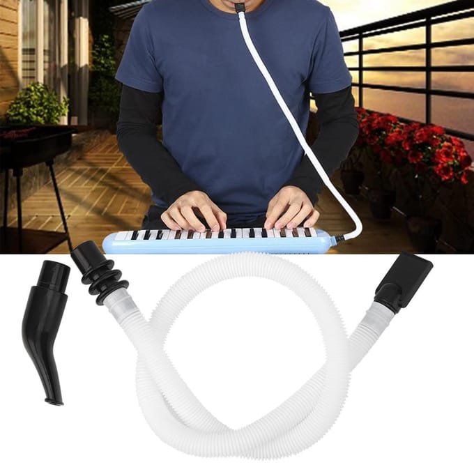Melodica Buis Mondstuk 3237 Toetsen Universeel Beginner Muziekinstrument Accessoires white