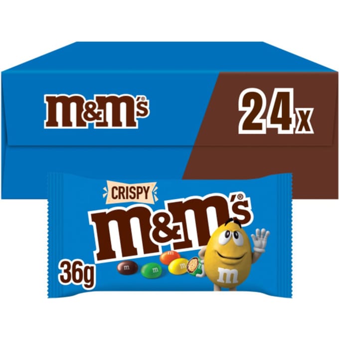 Snoep M&M Crispy doos 24 stuks
