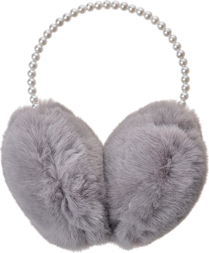 Clayre & Eef Oorwarmers Meisjes one size Grijs Polyester