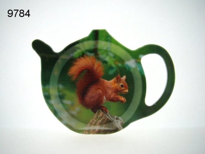 Geharo theetipje eekhoorn – Melamine – 13 cm