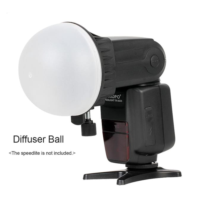 TRIOPO Speedlite Flitslicht Modifier Accessoires Kit met Magnetische Universele Bevestigingsadapter + zwart
