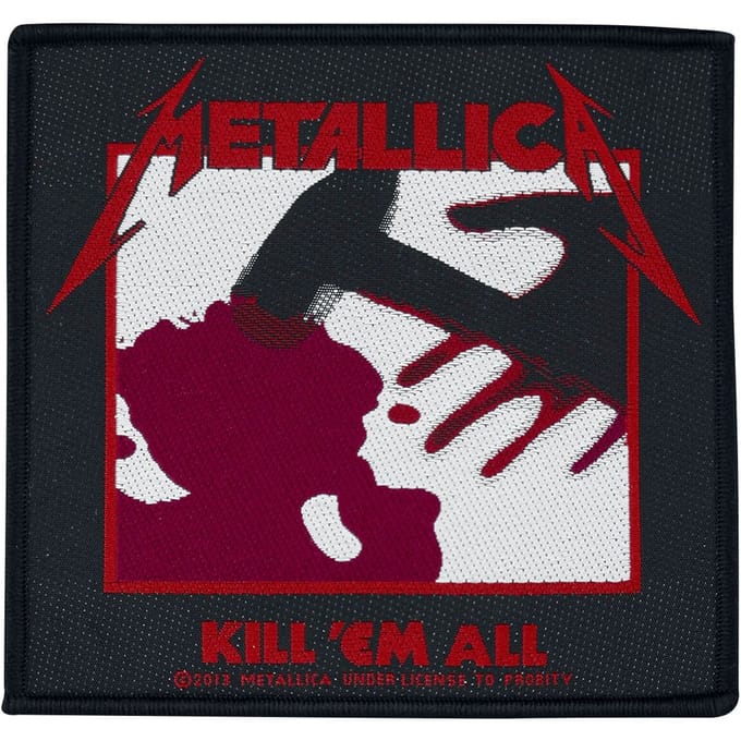 Metallica Patch - Kill 'Em All - voor Geen - zwart-wit-rood