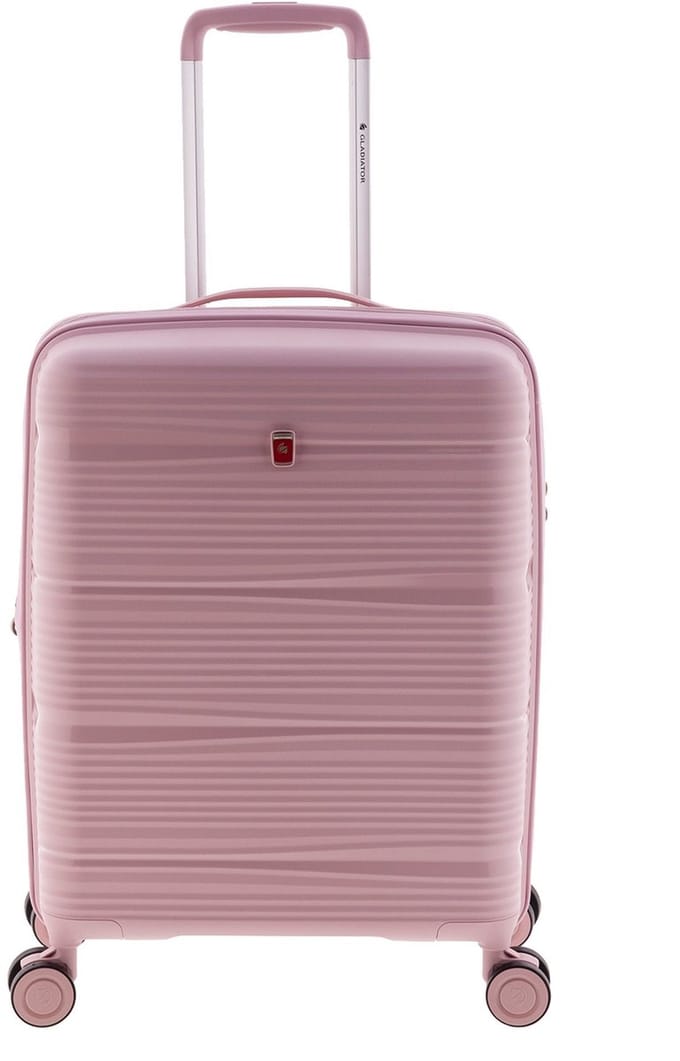 Gladiator Bionic Handbagage Koffer - 55 cm - 38/48 liter - Expandable - TSA slot - Eco Friendly Recyclebaar PP - Roze