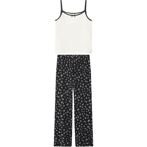 Esmara Kids Kinder pyjama (Wit/zwart, 146/152)