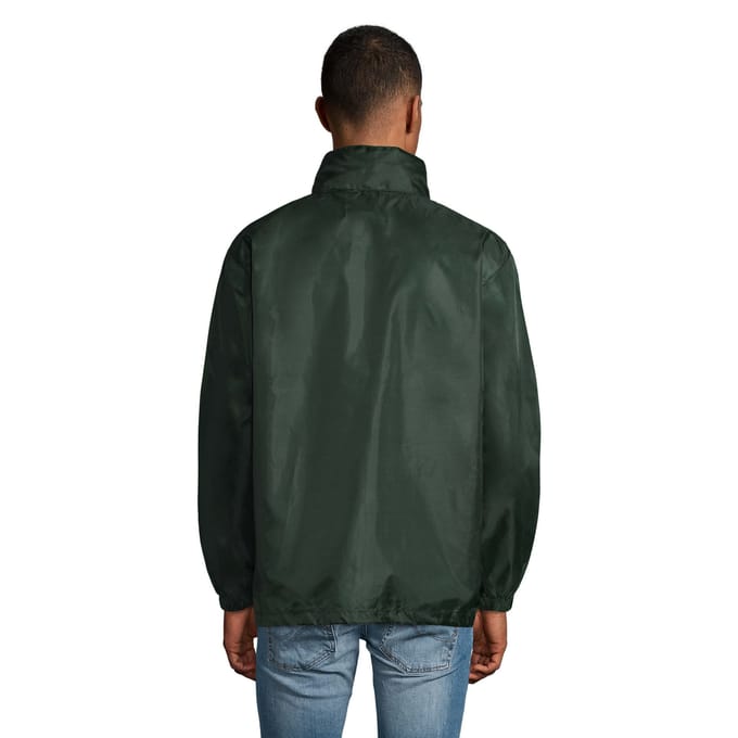 SOLS Unisex windjack met shift voor volwassenen (Bosgroen)
