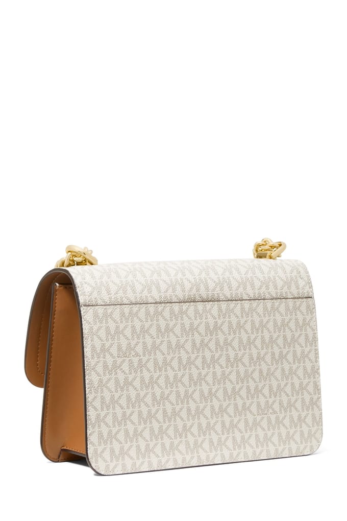 Michael Kors Large Shoulder Bag Vanilla/acorn Größe: OS | Handtaschen Outlet | Damen | Weiß