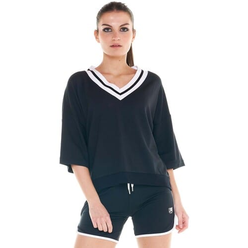 Sweaters Leone 1947 Woman V Collar Black Boring