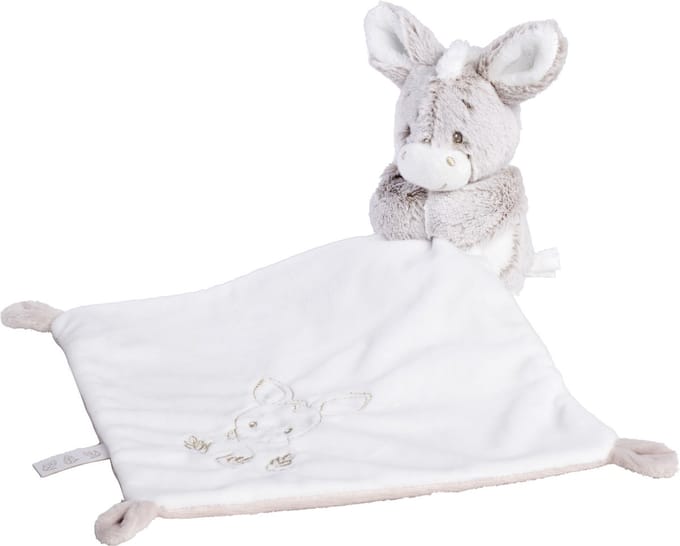 Nicotoy - Donkey - Knuffeldoekje - Knuffel - Pluche