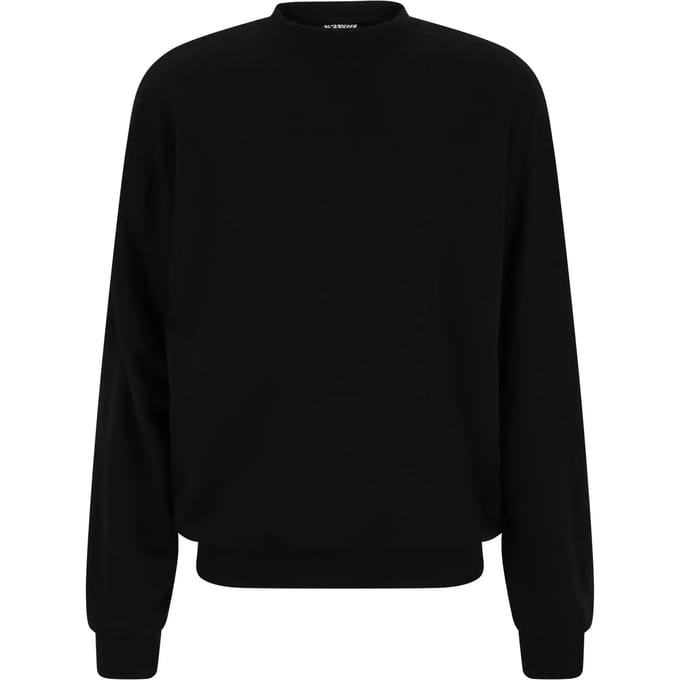 Urban Classics Light Terry Crew Sweatshirts zwart S - Katoen - Basics