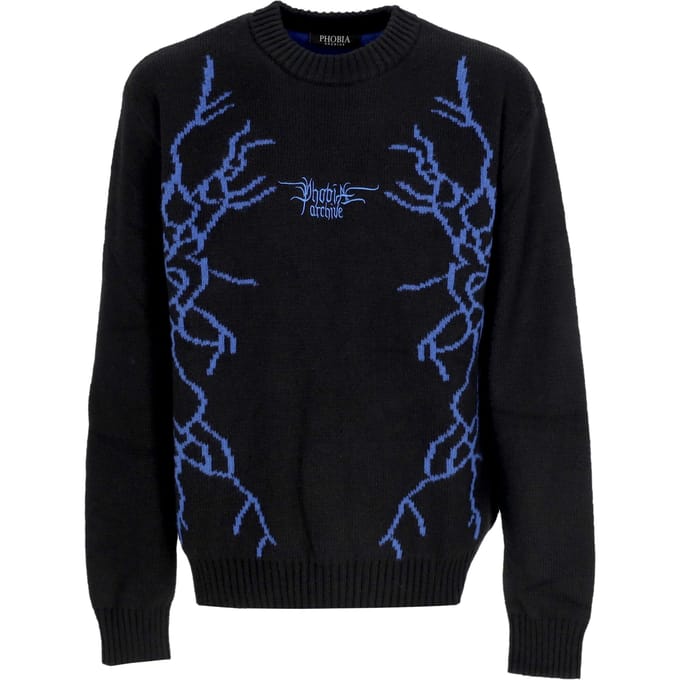 Mannen Lightning en Logo Jumper zwart/blauw